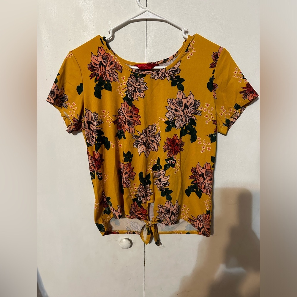 Yellow Floral Large Shirt